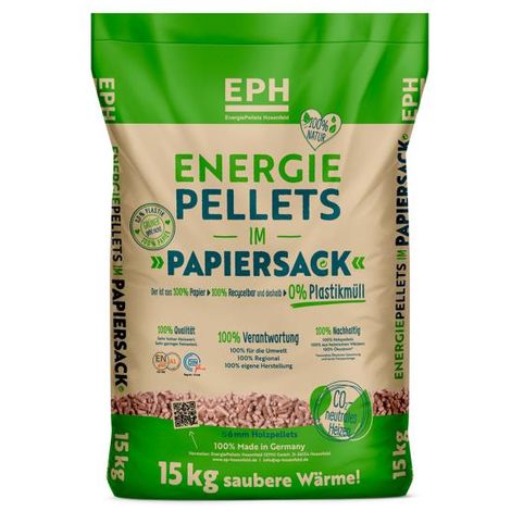 EPH Holzpellets im Papiersack, 65 x 15kg Palette – Bild 2