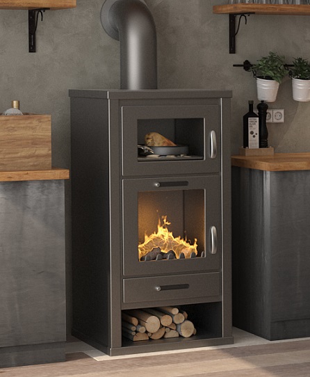 EEK A Kaminofen mit Backfach Victoria Deluxe F – 11kW