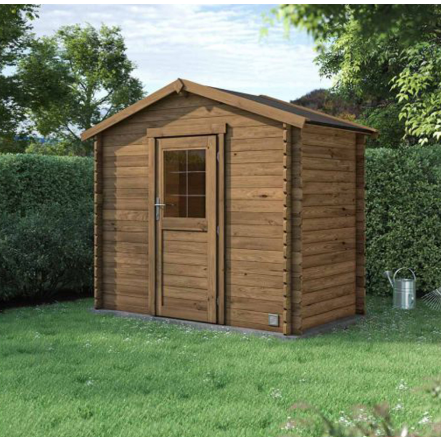 Gartenhaus aus behandeltem Holz, 4,2 m² – Premium-Gartenhaus zum Herstellerpreis – Bild 2