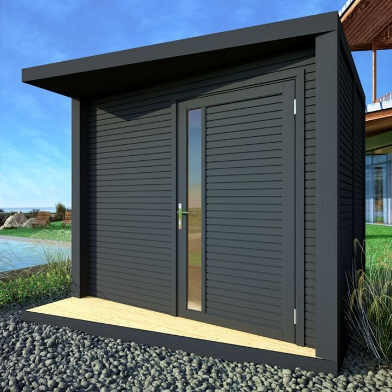 Moderner Gartenunterstand 7,1 m² – Hochwertige Verarbeitung, Fabrikpreis – Bild 2