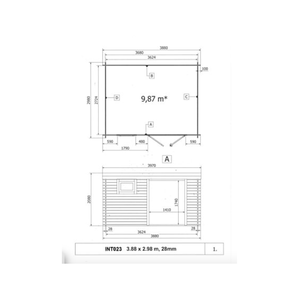 Modernes 13 m² großes Gartenhaus aus Holz – Premiumqualität zum Direktpreis vom Hersteller – Bild 5