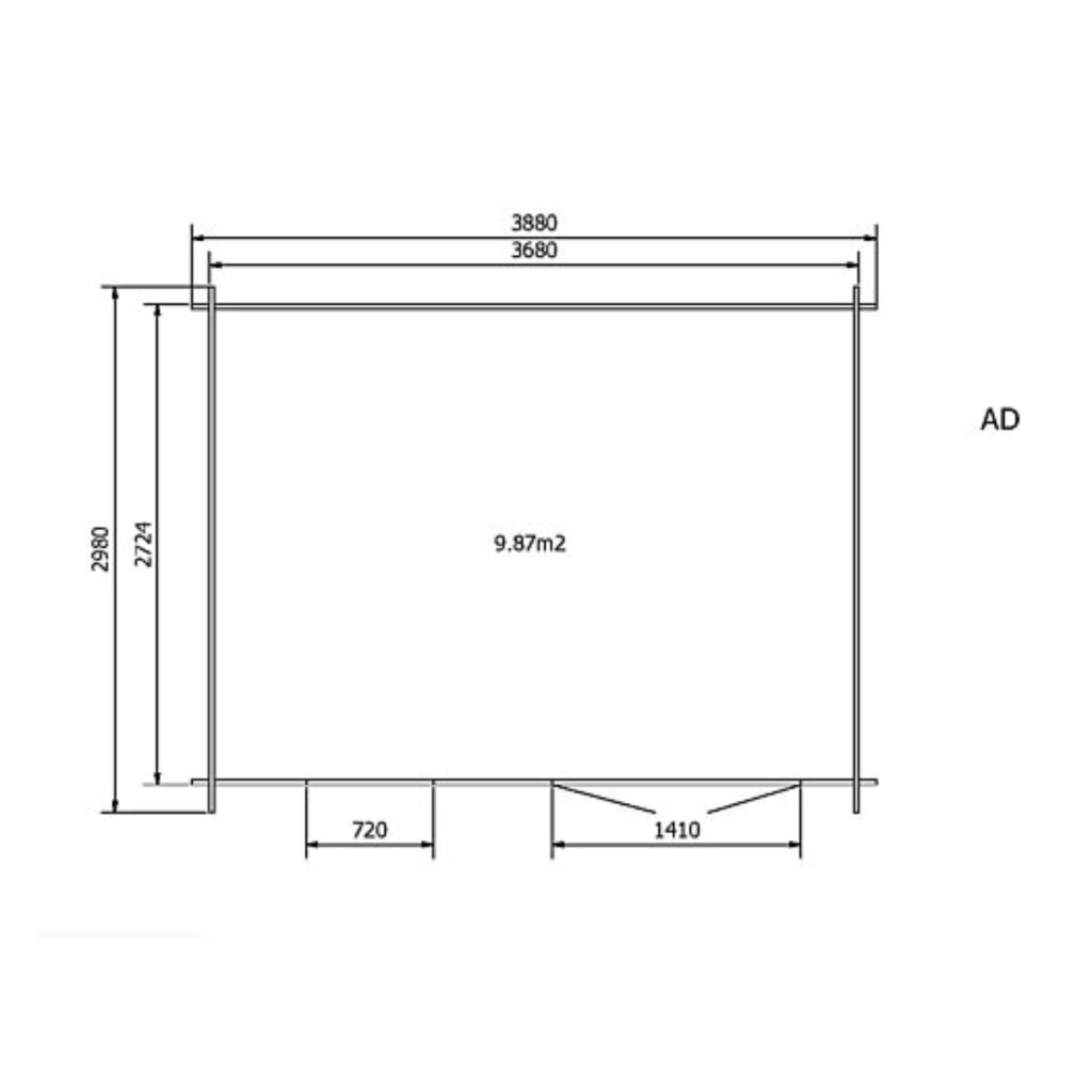 Modernes 13 m² großes Gartenhaus aus Holz – Premiumqualität zum Direktpreis vom Hersteller – Bild 4