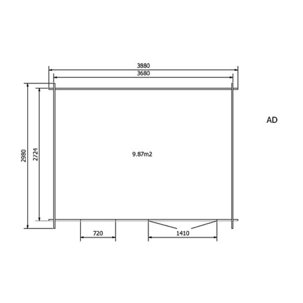 Modernes 13 m² großes Gartenhaus aus Holz – Premiumqualität zum Direktpreis vom Hersteller – Bild 3