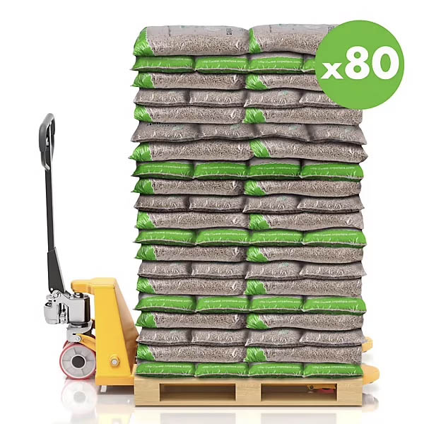 HOLZPELLETS - Holzpellets, 15-kg-Sack - 80 Säcke - 1200 kg – Bild 3